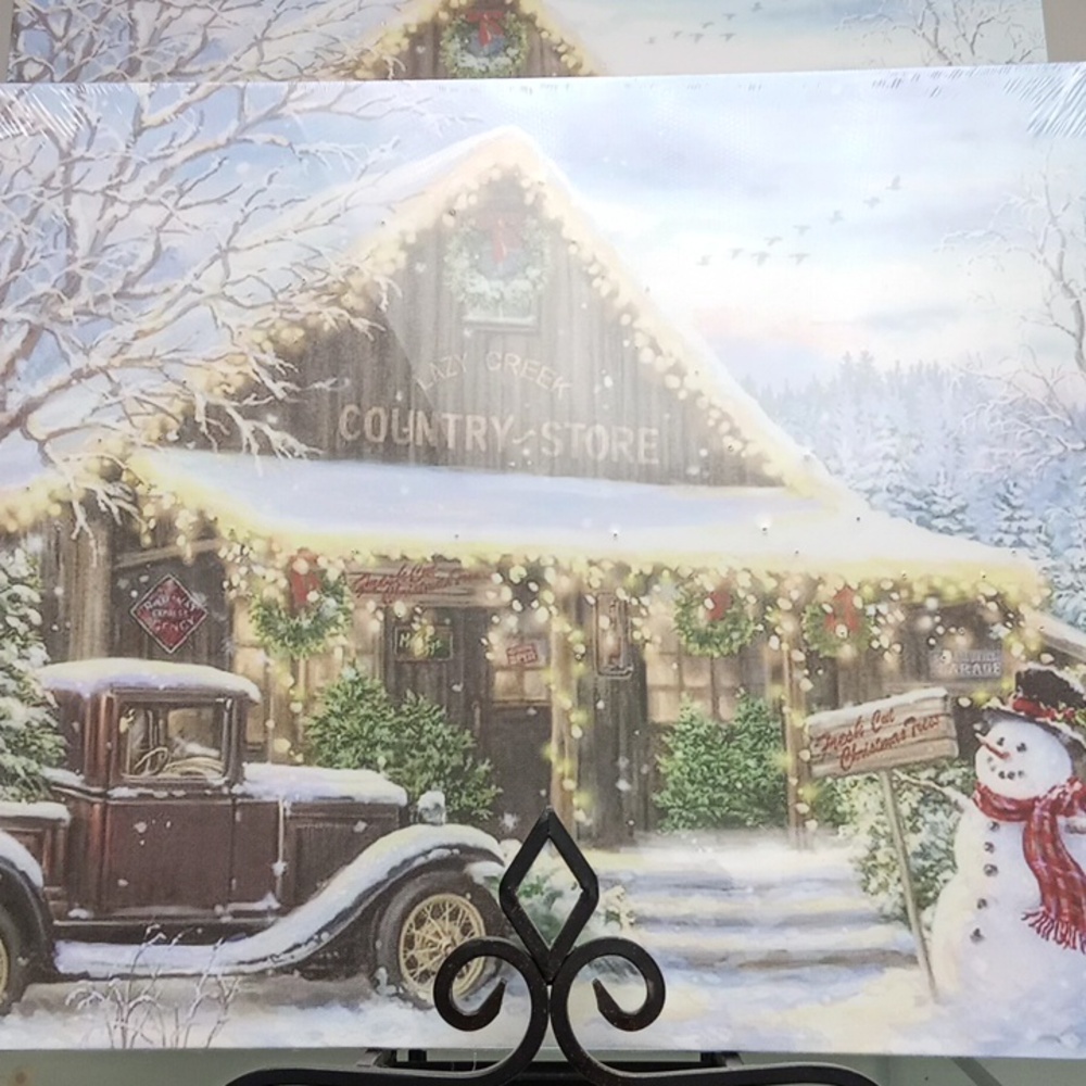 Light up winter scene